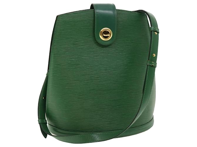 LOUIS VUITTON Epi Cluny Shoulder Bag Green M52254 LV Auth 42531