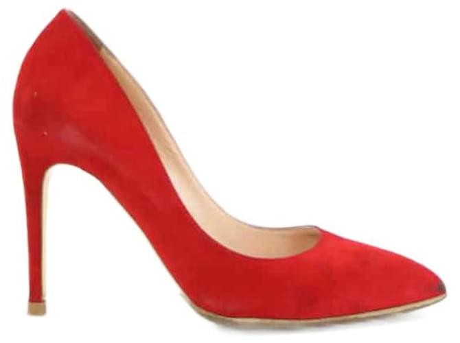 Rupert Sanderson pumps 37 Red Deerskin ref.716983 Joli Closet