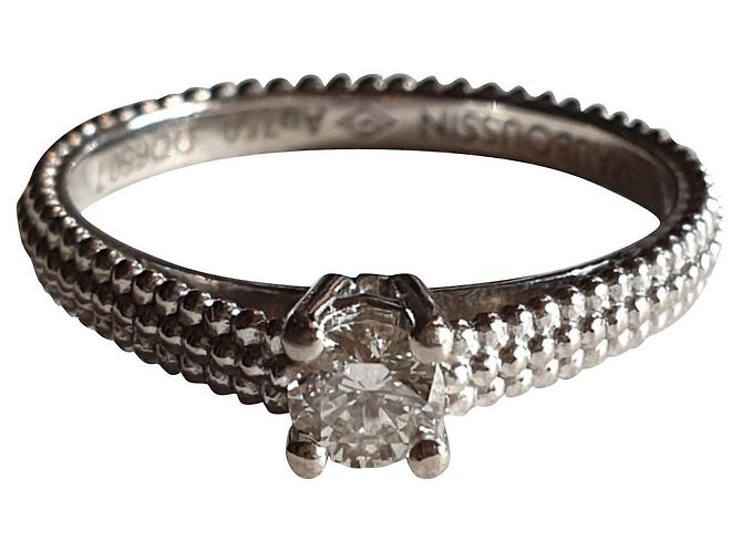Mauboussin Solitaire First Day Fan Weißgold-Diamant Silber