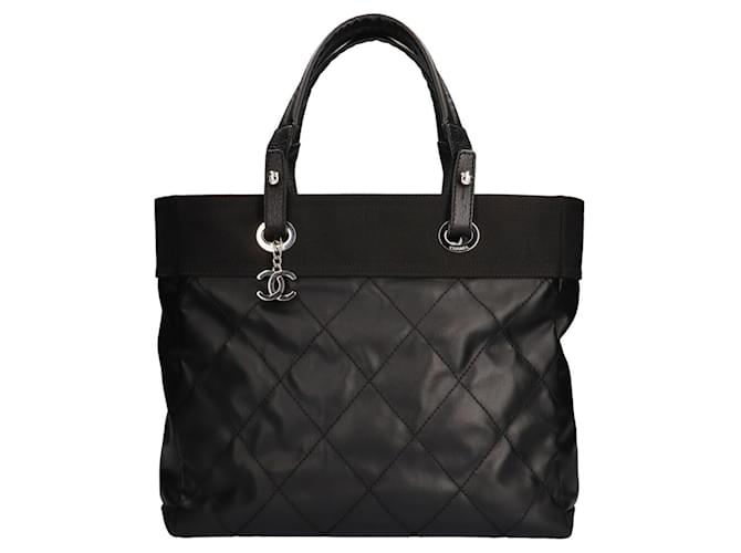 Chanel Paris Biarritz Black Leather  ref.717338