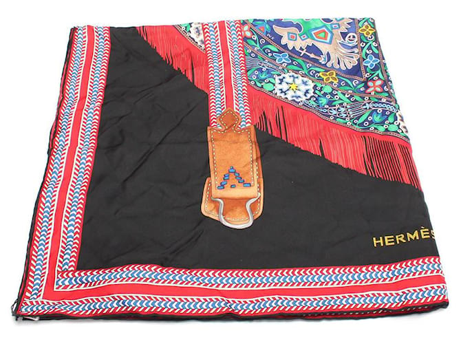 foulard en soie imprimé hermès multicolore Métal  ref.717645