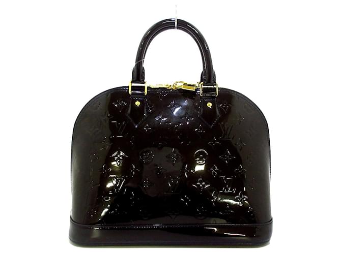 Louis Vuitton Alma Brown Patent leather  ref.717710