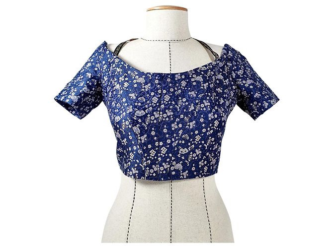 Top Corset Etro em Seda e Algodão Multicor