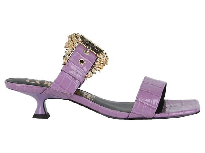 Versace Jeans Couture Versace Jeans Croc-Embossed Mules