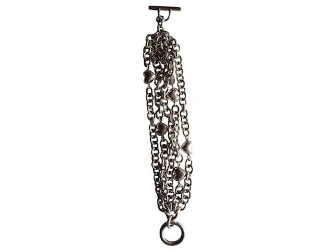 Tiffany & Co 5 bracciale in argento a filo cuore soffiato 925  ref.718321