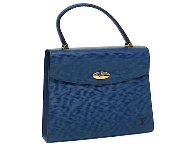 LOUIS VUITTON Epi Malesherbes Hand Bag Blue M52375 LV Auth bs2958 Leather  ref.718404