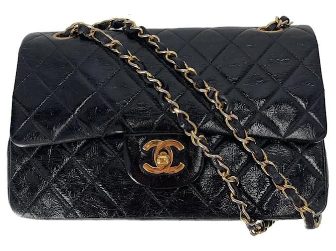 Mademoiselle Chanel Black Small Lambskin Classic lined Flap Bag Leather  ref.718538 - Joli Closet