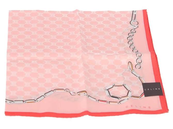 Céline Sciarpa Celine in tessuto rosa Panno  ref.718897