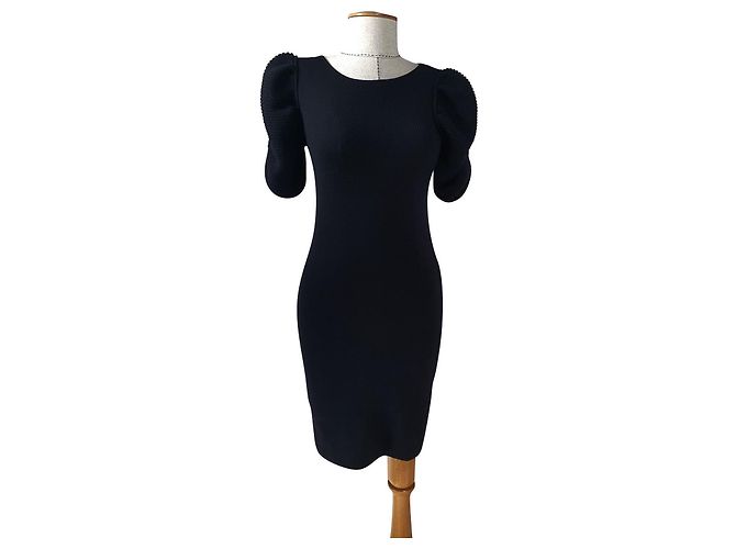 Fendi Kleid aus Merinowolle Schwarz
