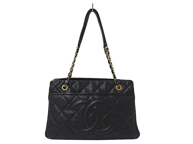 Chanel Cabas Black Leather  ref.718924