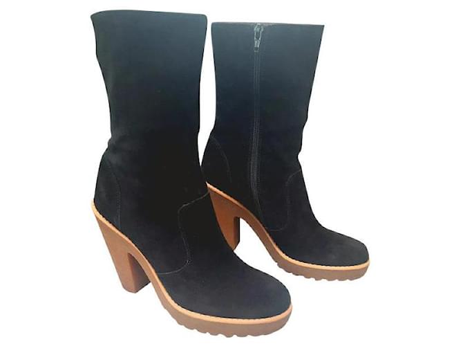 Marc by Marc Jacobs - brand-new genuine suede ankle boots. Size EU: 38, UK: 5 Black  ref.718999