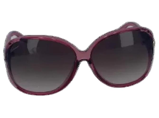 Rote Gucci-Sonnenbrille aus Kunststoff  ref.719076