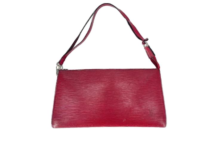 Accesorios de cuero rojo Louis Vuitton Pochette Roja  ref.719232