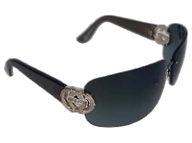 Braune Gucci-Sonnenbrille aus Kunststoff Schwarz Acetat  ref.719262