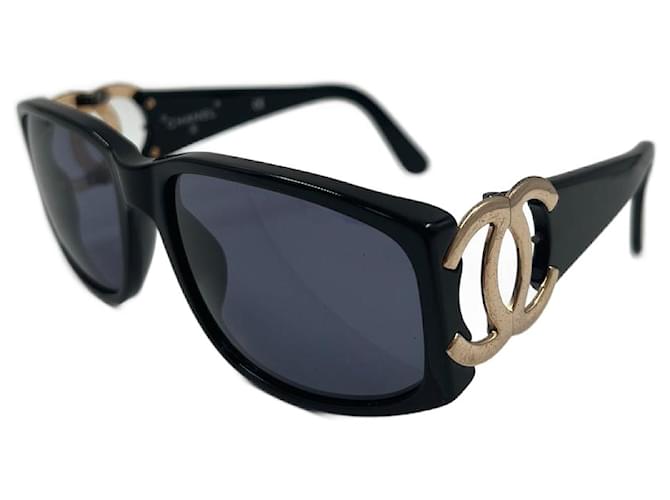 Black Acetate Chanel Sunglasses Plastic ref.719292 - Joli Closet