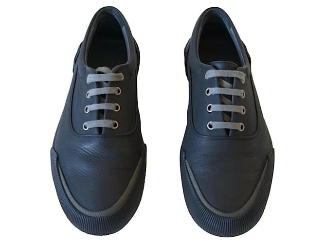 Lanvin Sneakers Grey Leather  ref.719431