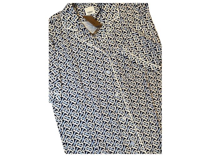 Nova camisa Burberry, Nunca usado Branco