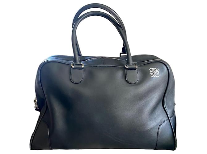 Loewe Black Travel Amazona bag Leather  ref.720177