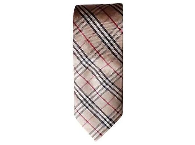 Burberry Silk classic width tie, Classic check pattern Beige 