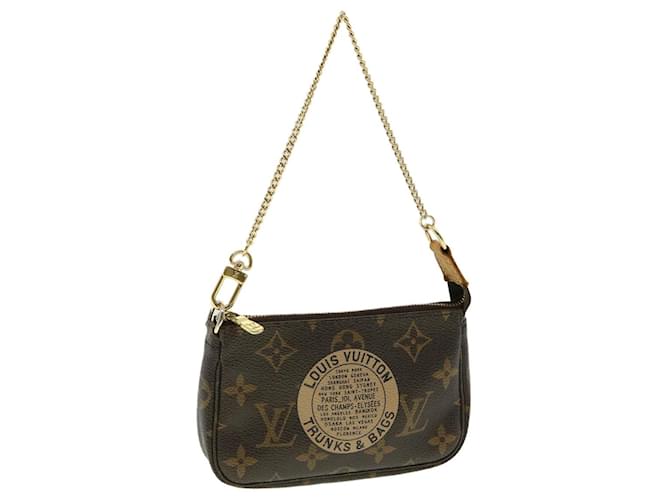 LOUIS VUITTON Monogram Trunks Mini Pochette Accessoires Clutch