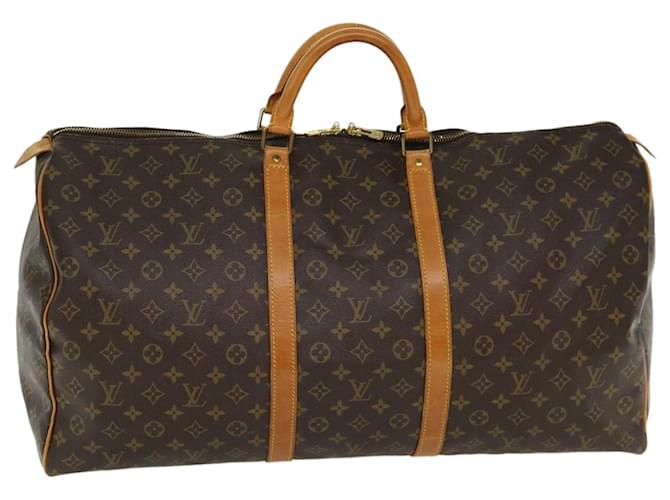 Louis Vuitton Monogram Keepall 60 Boston Bag M41422 LV Auth ep251 Cloth  ref.720389 - Joli Closet