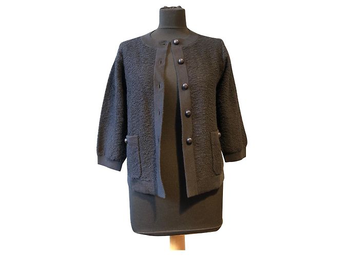 Chanel Uniform-Cardigan Schwarz