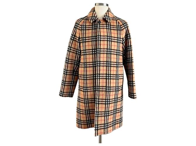 Burberry Alpaca wool printed coat Multiple colors  ref.720616