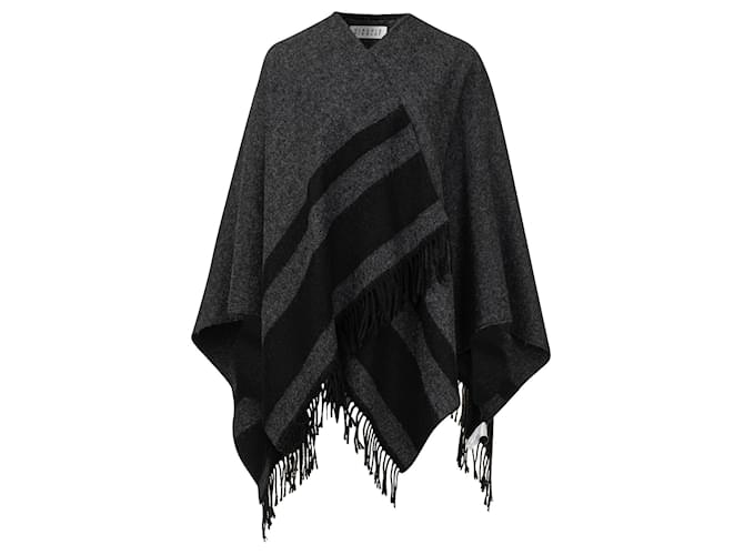 Claudie Pierlot Poncho xadrez Preto ref.720730 Joli Closet