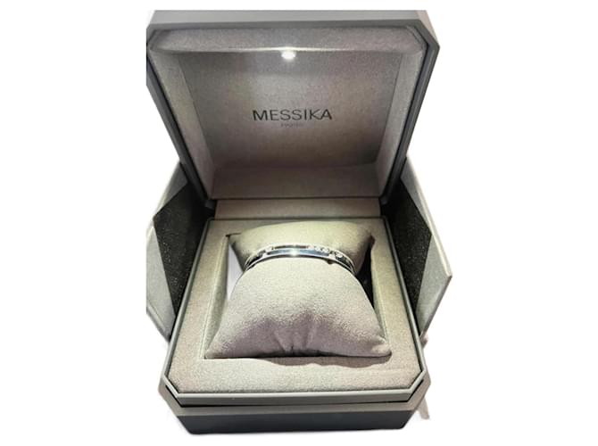 Bracelet messika en jonc diamant or blanc femme Move Romane neuf Bijouterie argentée  ref.720829