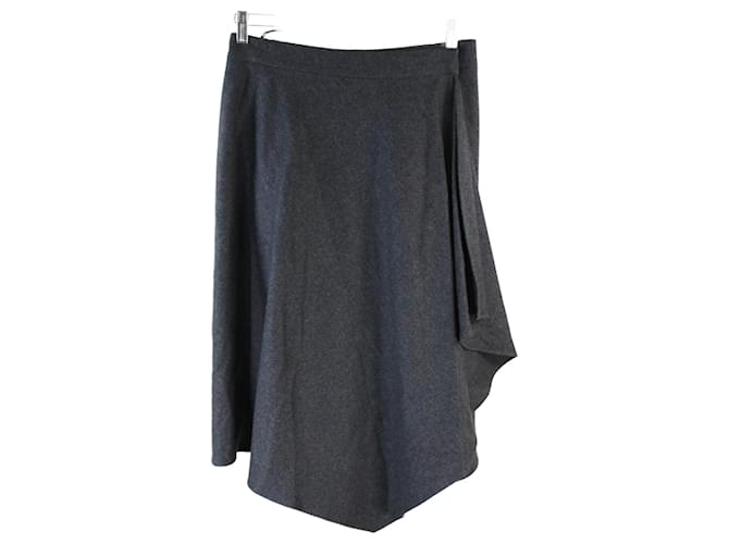 Céline skirt 42 Grey Wool  ref.721039