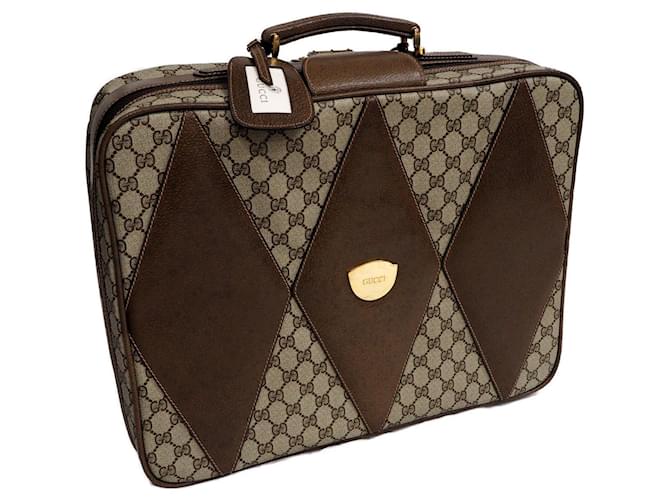 Gucci Savoy Large Canvas Duffel Bag in Beige - Gucci | Mytheresa