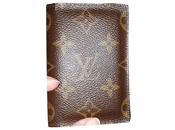 Louis Vuitton Monederos, carteras, casos Marrón oscuro
