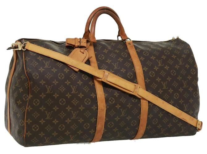 Louis Vuitton Monogram Keepall Bandouliere55 Boston Bag M.41414 LV Auth 32739 Leinwand  ref.721230