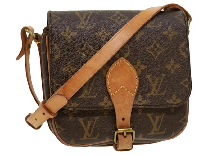 Brown Louis Vuitton Monogram Cartouchiere PM Crossbody Bag