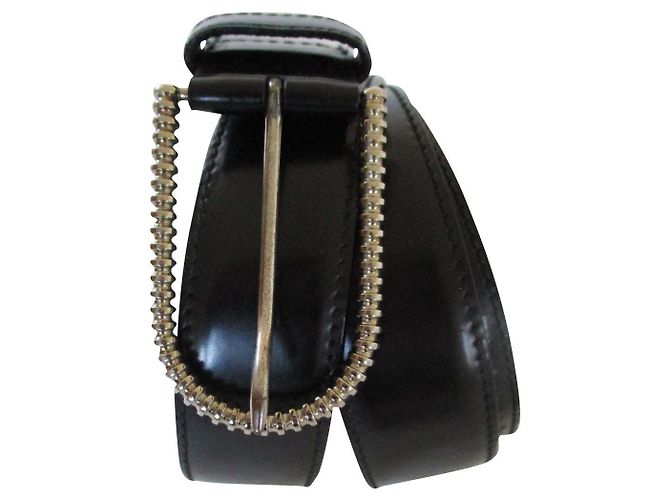 Prada Ledergürtel Schwarz 90 cm 