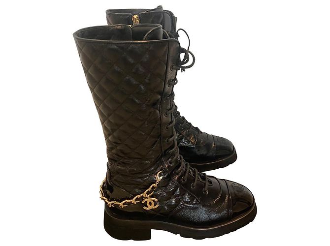 Chanel Boots Black