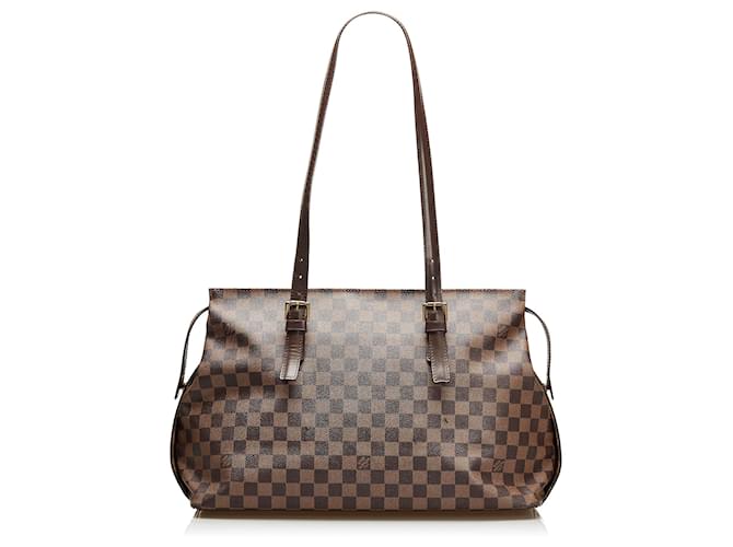 Louis Vuitton Brown Damier Ebene Chelsea Cloth ref.962174 - Joli