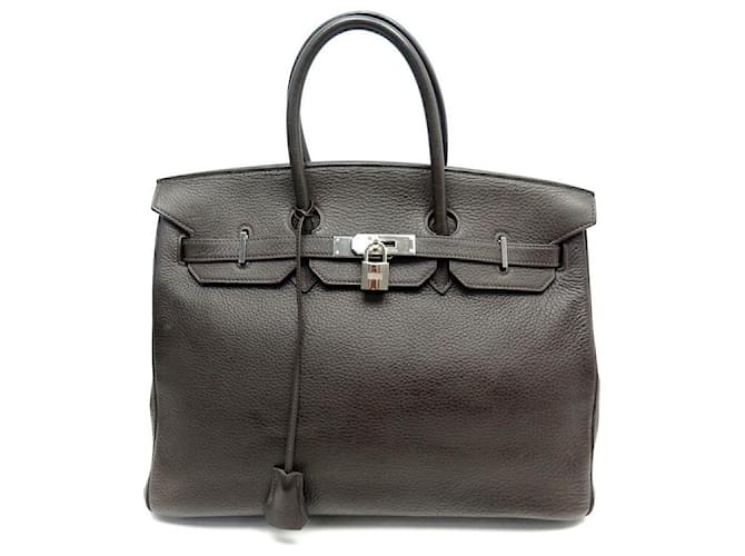 Hermès Hermes Birkin handbag 35 chocolate togo leather 2006 & PALLADIE LEATHER BAG Brown  ref.721725