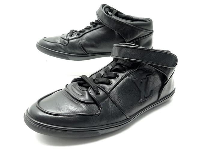 LOUIS VUITTON sneakers SHOES 38.5 ACAPULCO LEATHER BLACK SNEAKERS SHOES  ref.721776