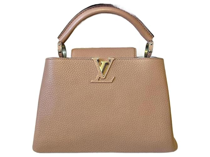 Louis Vuitton LV Capucines BB in Magnolie Pink Leder  ref.722379