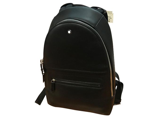 Mini sac à dos Montblanc Meisterstück Selection Soft cuir noir
