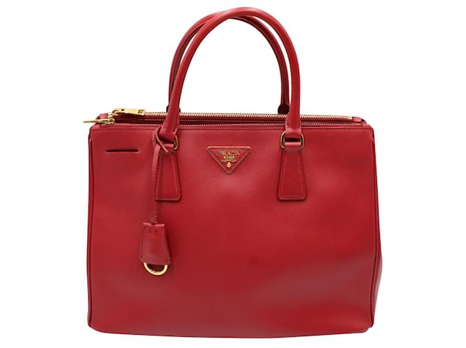 Prada Red Galleria Saffiano Leather Bag  ref.723040