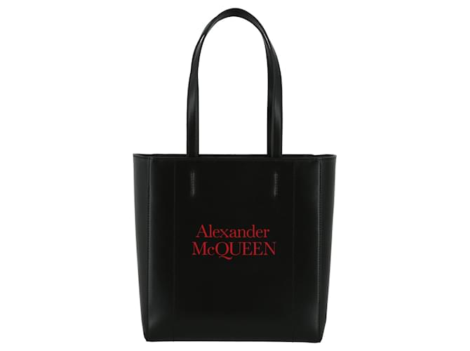 Bolsa de Compras com Logotipo Assinatura Alexander McQueen Multicor Couro  ref.723081