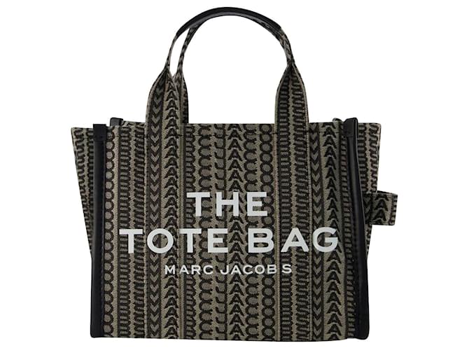The Mini Tote Bag Monogram - Marc Jacobs - Beige Multi - Baumwolle Mehrfarben Leinwand  ref.723150