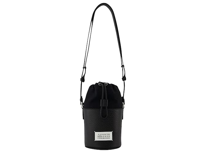 Maison Martin Margiela 5Ac Mini Hobo Bag - Maison Margiela - Black - Leather  ref.723180