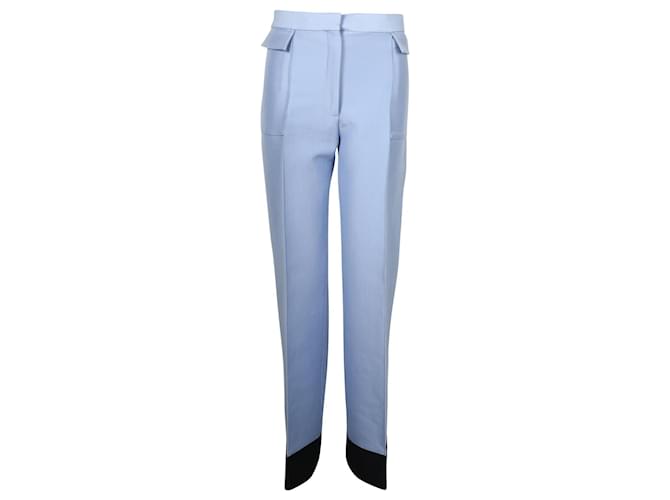 Céline Blue Wide Leg Trousers Polyester  ref.723262