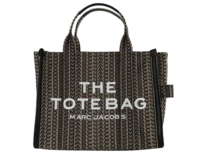 The Small Tote Bag Monogram - Marc Jacobs - Beige Multi - Baumwolle Mehrfarben Leinwand  ref.723355