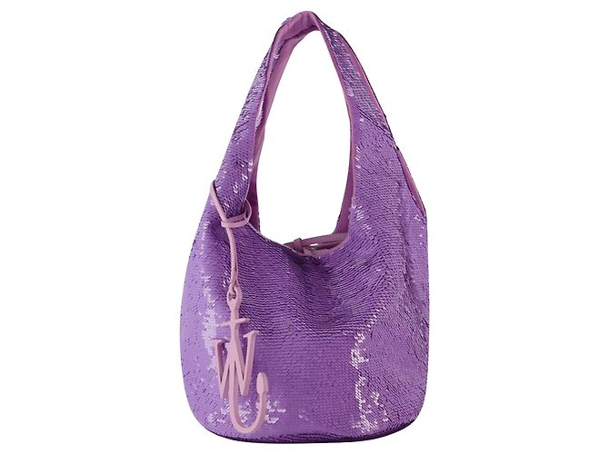 JW Anderson Mini sac cabas à sequins - J.W. Anderson - Lilas - Cuir