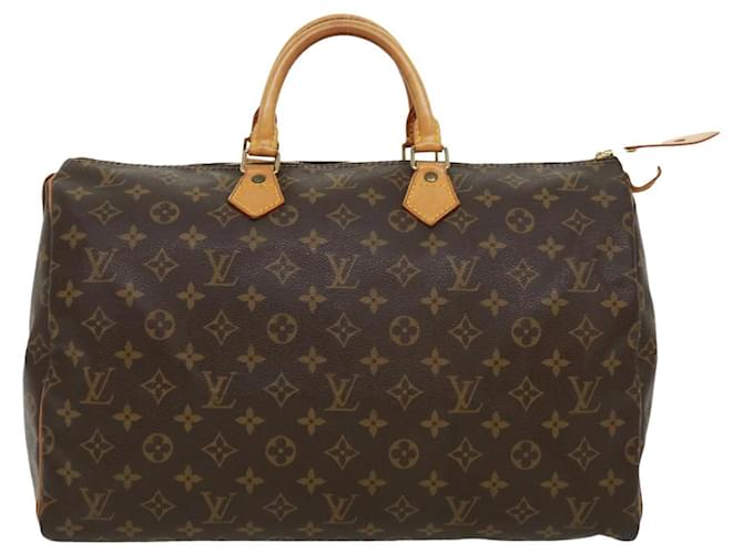 Louis Vuitton Speedy 40 Brown Cloth  ref.723491
