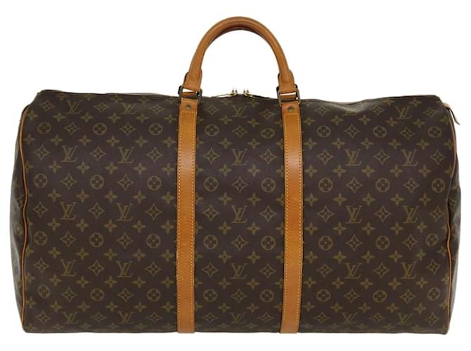 Louis Vuitton Keepall 60 Brown Cloth  ref.723708